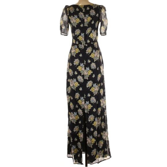 Floral Black Maxi Dress - Picture 7 of 14